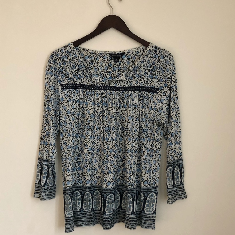 👚Lucky Smocked Front Floral Top